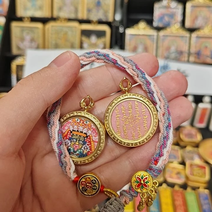 吊坠大**?纯手绘扎基拉姆五条唐卡