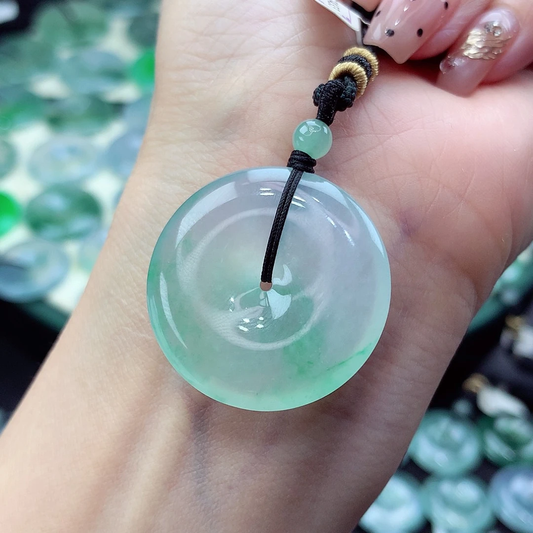 翡翠未镶嵌颈饰编号33尺寸29.2/5.7