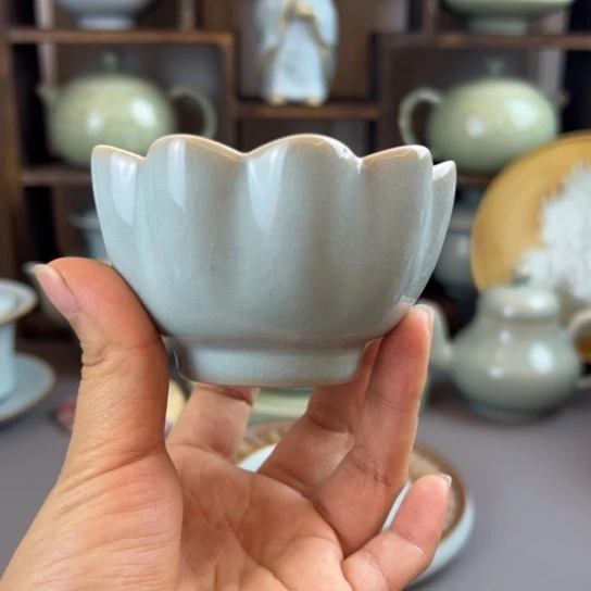 微瑕莲花杯不带礼盒