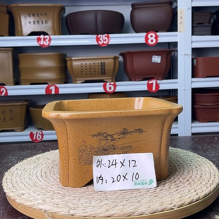 紫砂花盆你在一起