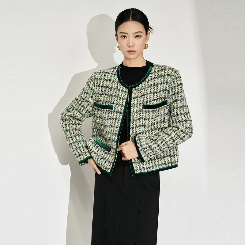 《11月份》XG雪歌小香风短外套XJ407692B805