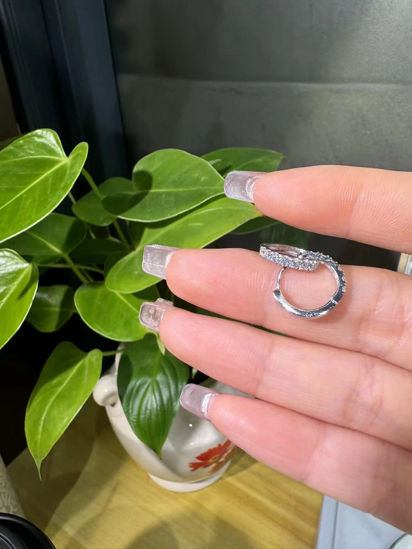 铂金Pt950耳饰   2.62克