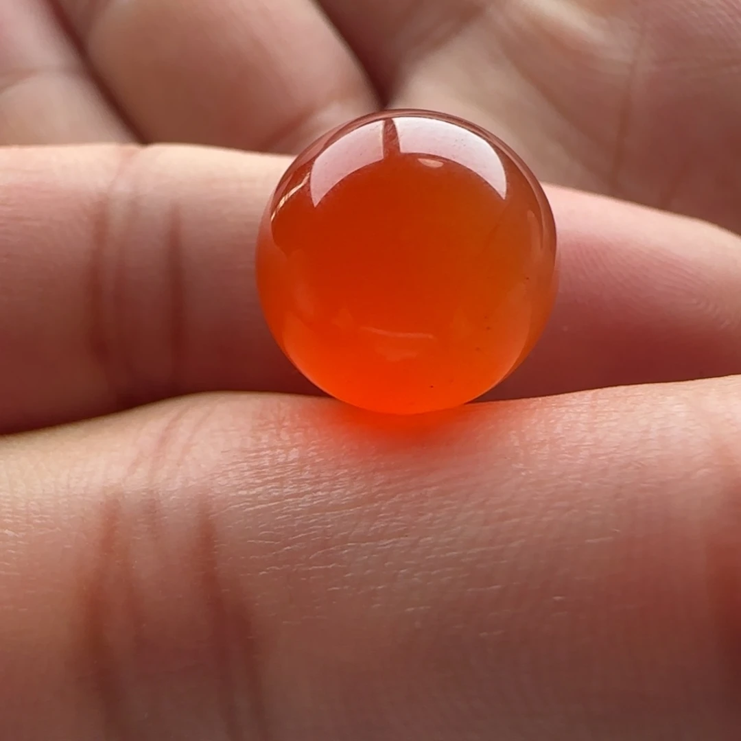 南红玛瑙未镶嵌圆珠12.9