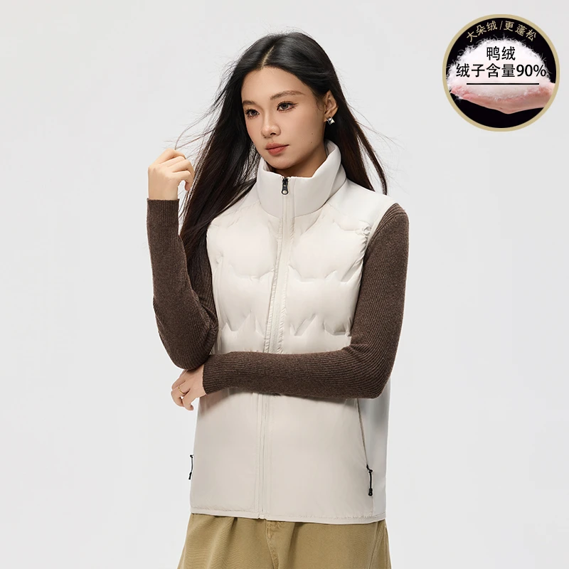 MAYBEYOND  25AW冬季新款休闲情侣修身排骨羽绒马甲