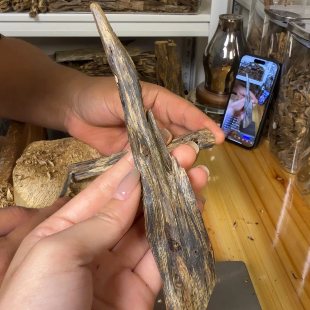 沉香奇楠沉香虫漏原料14.5克