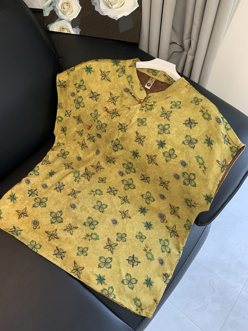 九月   青黄初见   新款新中式国风提花设计重工汉服短袖