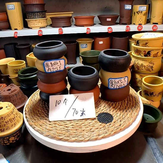 宜兴紫砂花盆13455
