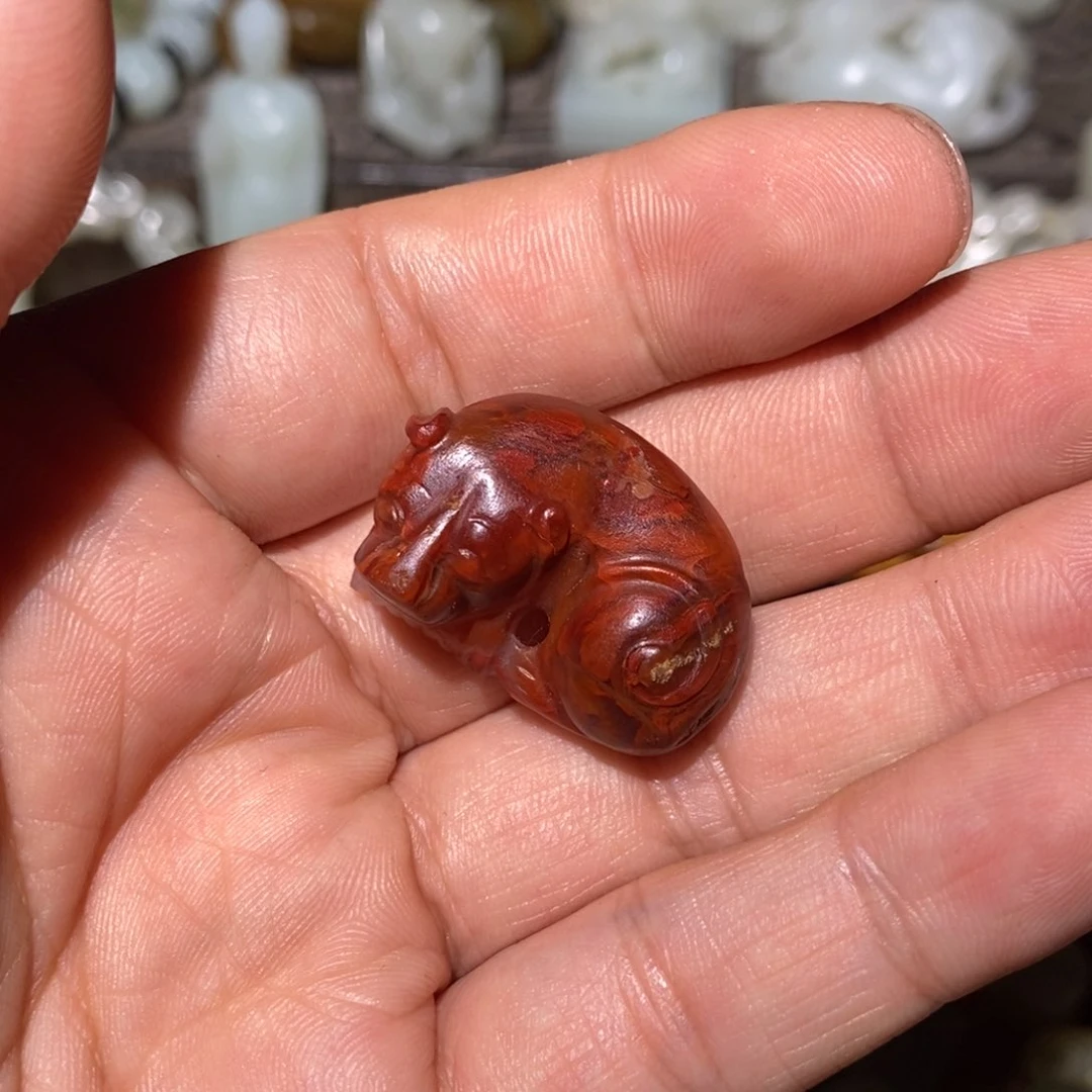 玛瑙/玉髓颈饰未镶嵌烽**经