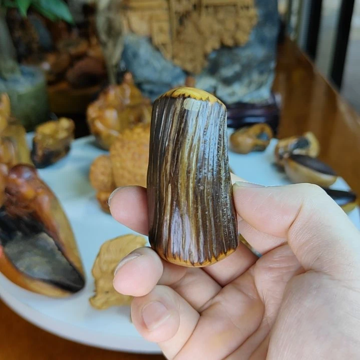 柏木（崖柏）崖柏骨料原皮手把件