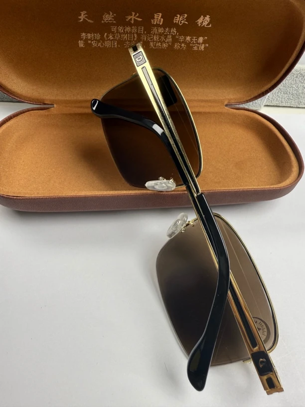 男士户外高档石头镜防紫外线无框