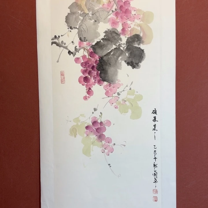国画听兰老师花鸟