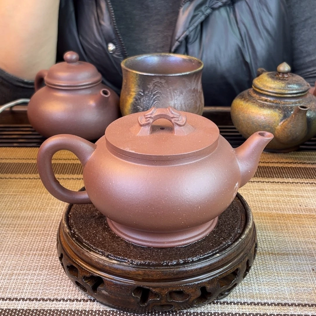 紫砂茶壶底槽清280cc
