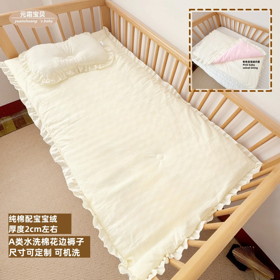 纯棉婴儿A类床褥子午睡婴童床垫子幼儿园宝宝小被褥儿童床褥垫