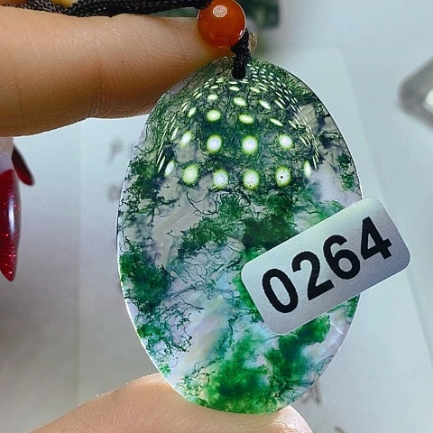 未镶嵌颈饰玛瑙/玉髓海***楼