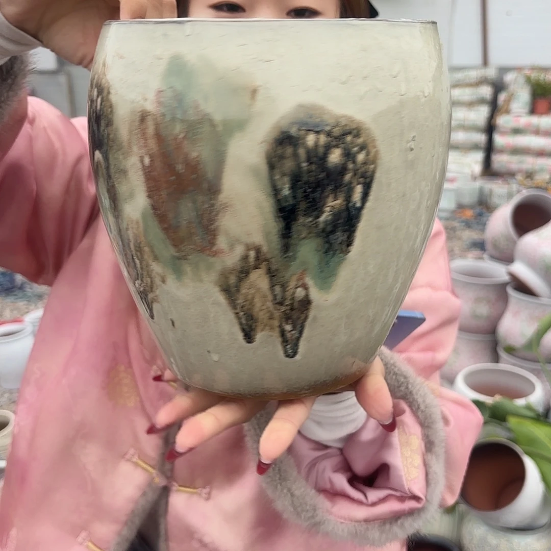 口18高度20 一个油画蛋壳瑕疵