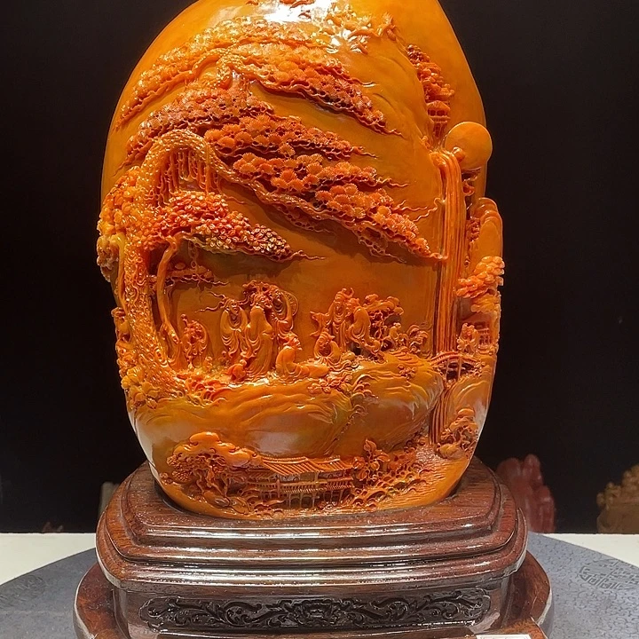 迷***风寿山石寿山石雕刻艺术品