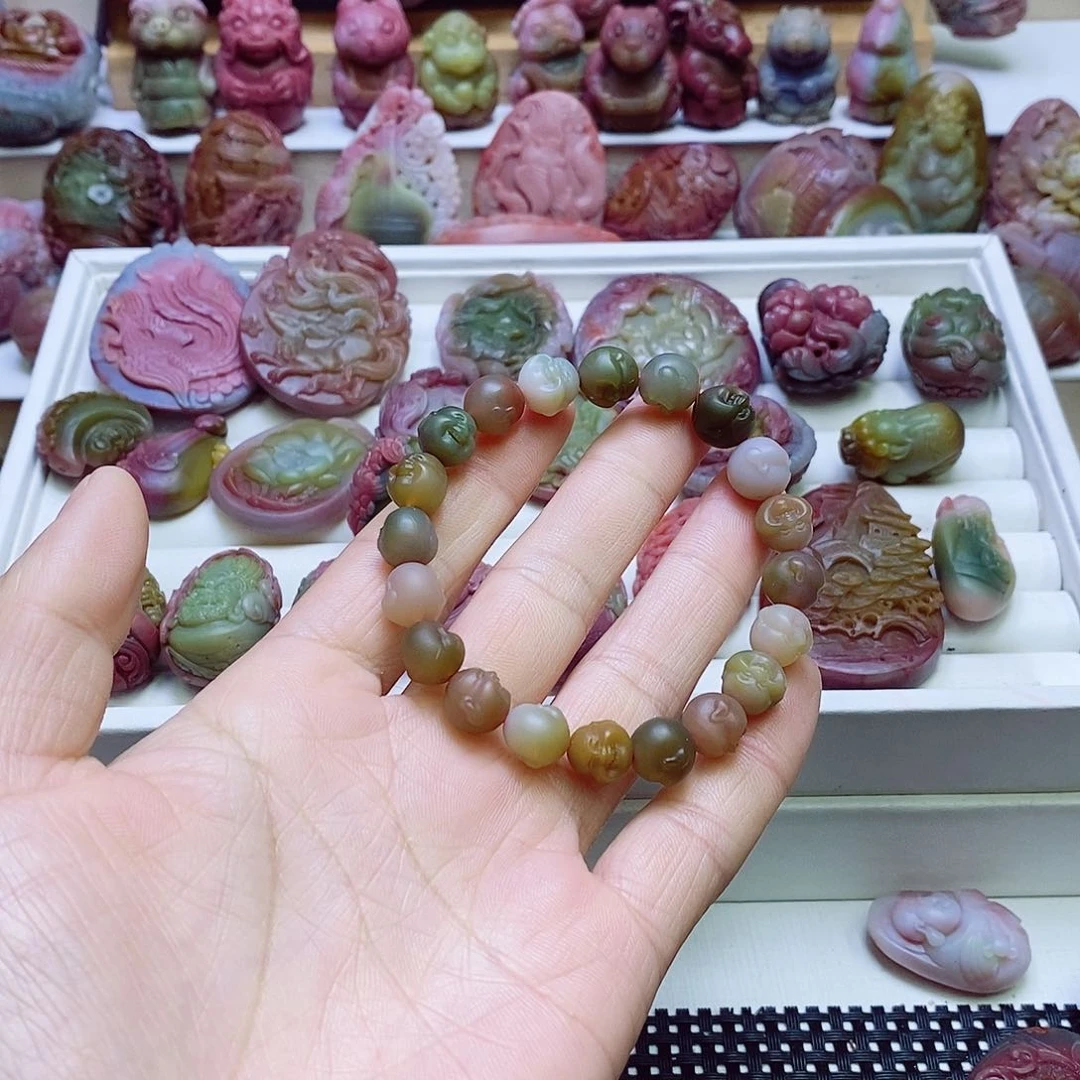 玛瑙/玉髓盐源玛瑙手串未镶嵌