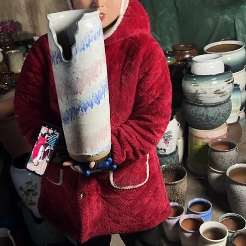 口14高42瑕疵一个盆子