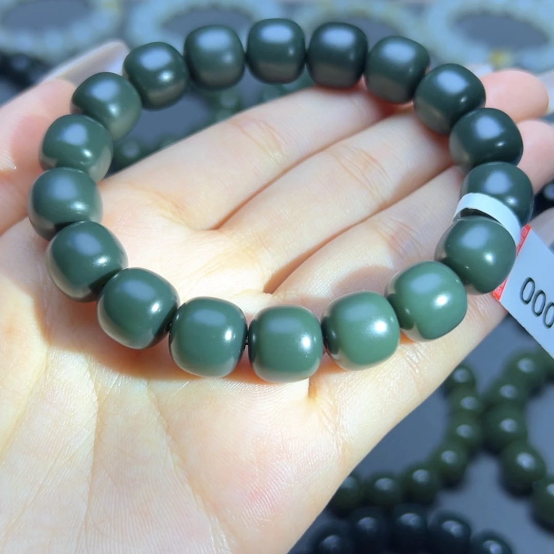 和田玉未镶嵌手串青海12特细