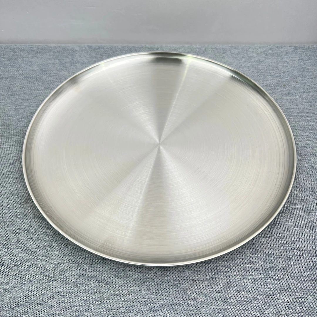 P302 库存304不锈钢盘子30CM重约240G