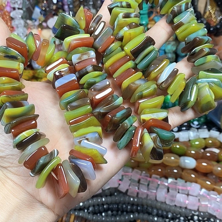 玛瑙/玉髓未镶嵌珠宝半成品玛瑙卡17mm