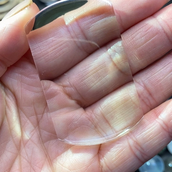 【闪购商品】水晶天然白水晶平安牌吊坠未镶嵌古***香