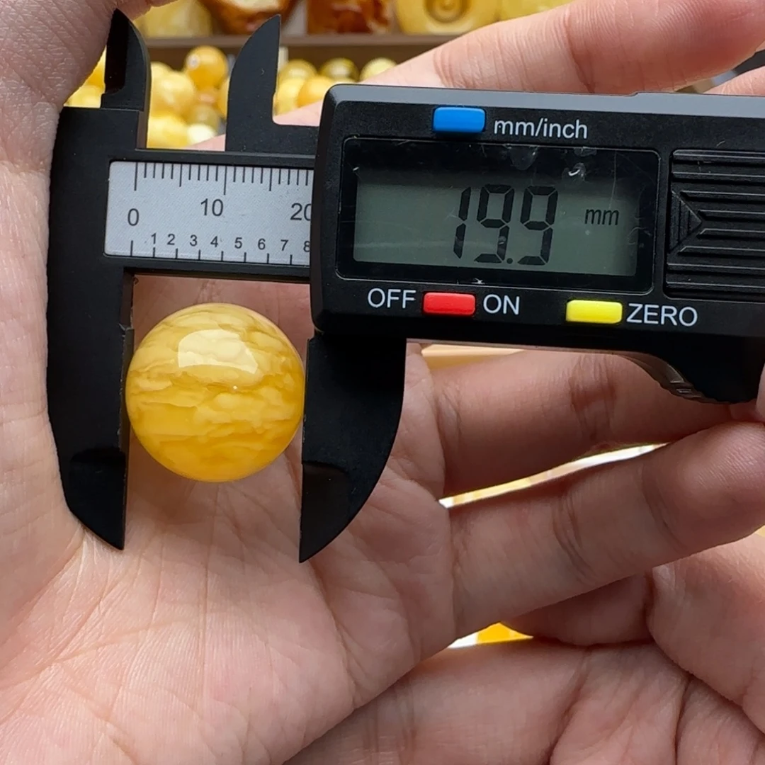 蜜蜡未镶嵌裸石蜜蜡圆珠