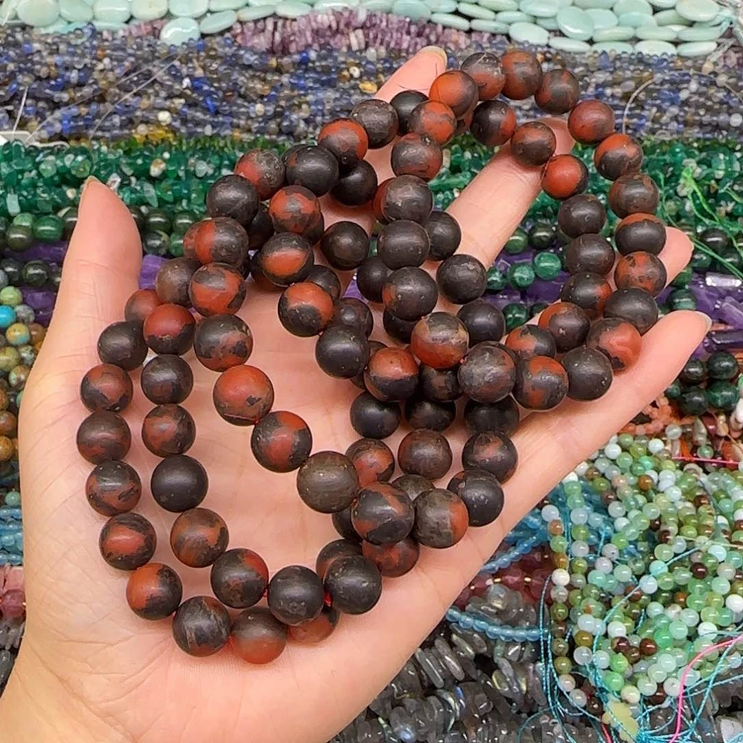 玛瑙/玉髓合金珠宝半成品铁皮南红单圈10mm一条不挑