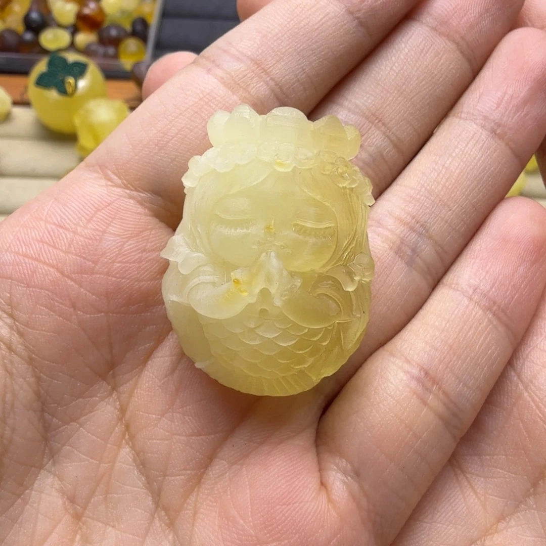 琥珀未镶嵌珠宝奇石