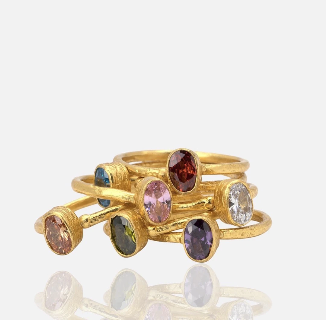 铜合金戒指 伊斯Yettis【叠搭伴侣】轻奢小众百搭手工开口戒指