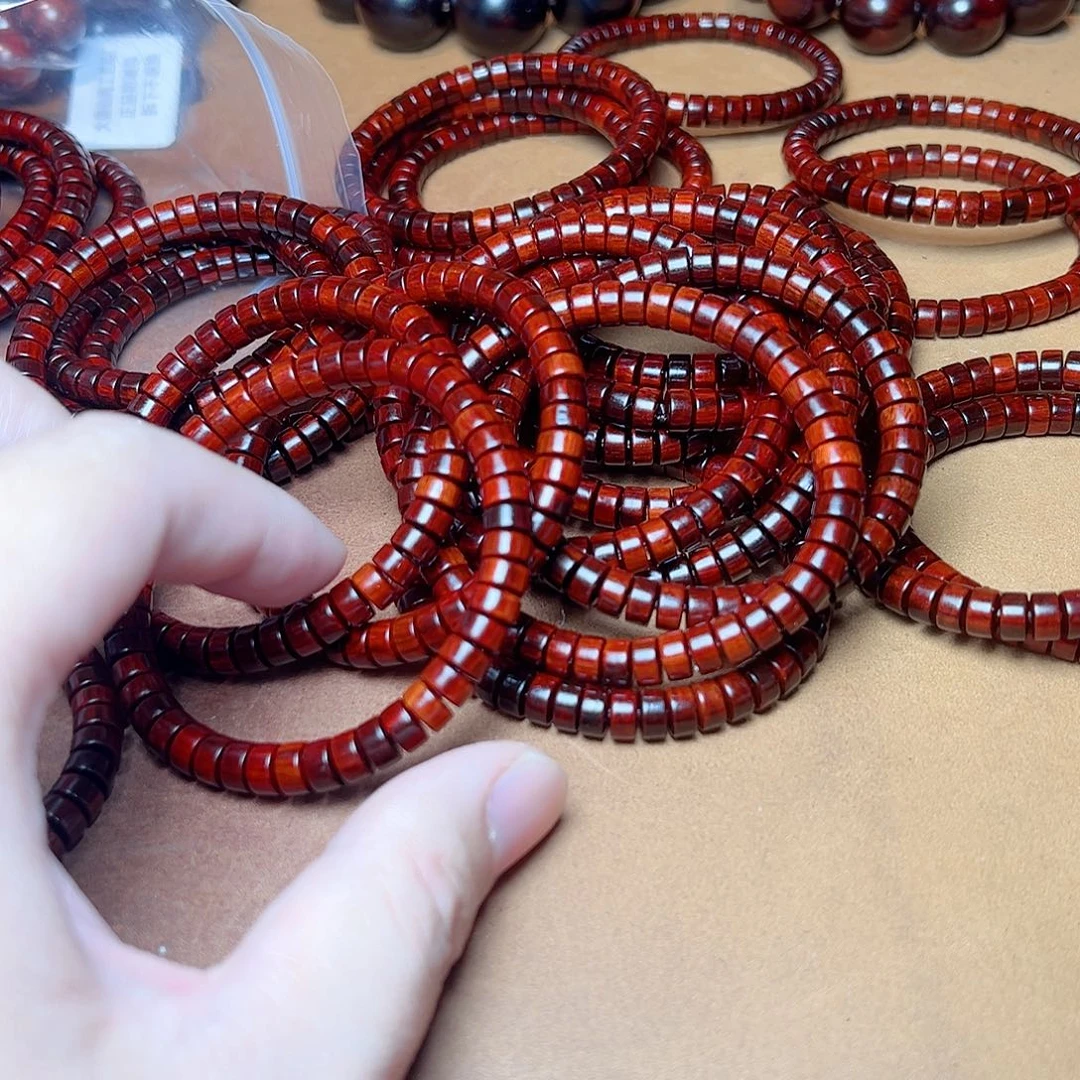 小叶紫檀手串/手链47琴料火焰纹龙鳞底