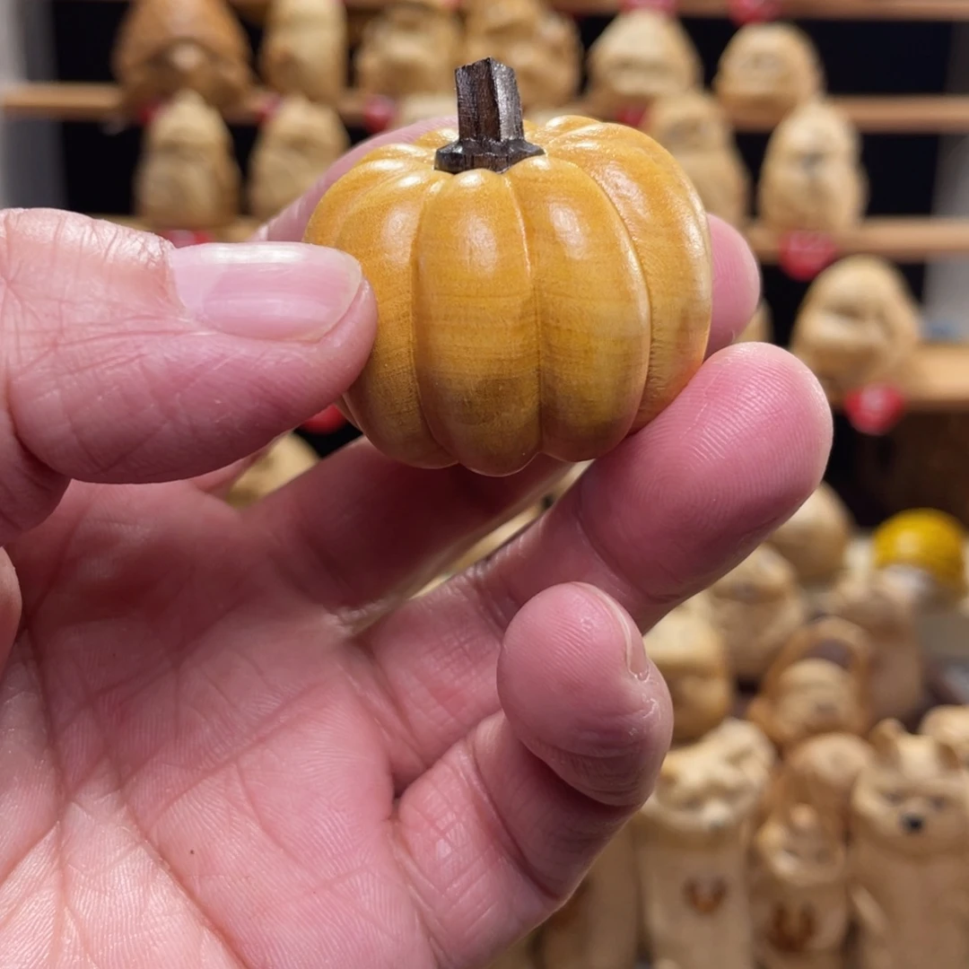 竹黄金檀南瓜手把件