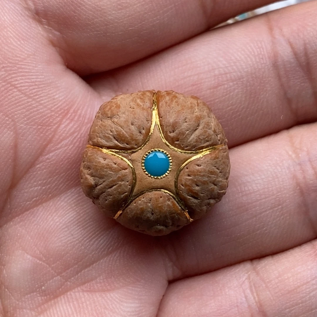 张***辉把件凤眼菩提五星23.1mm不打孔