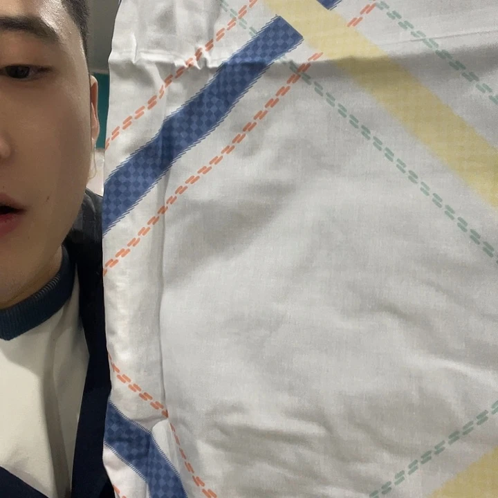 棉棉兰格床蓝阁床笠四件套AB板