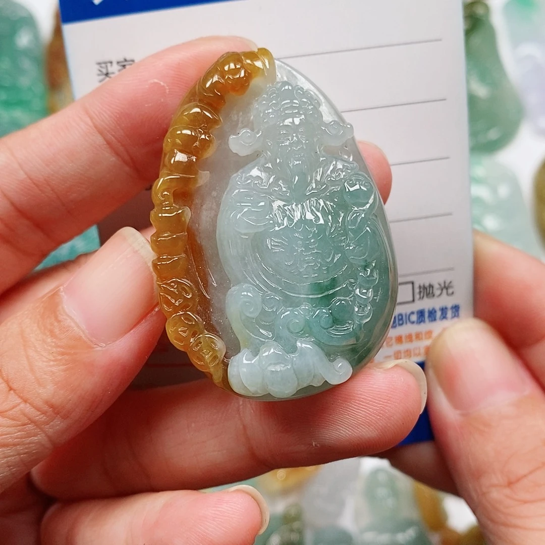 颈饰未镶嵌翡翠财神