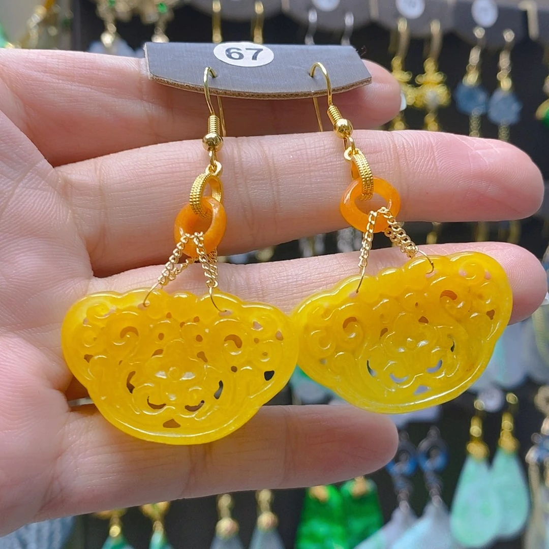 未镶嵌翡翠耳饰翡翠