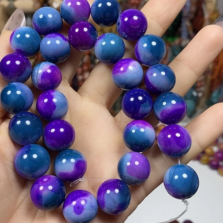 玛瑙/玉髓未镶嵌珠宝半成品地球玛瑙卡14mm