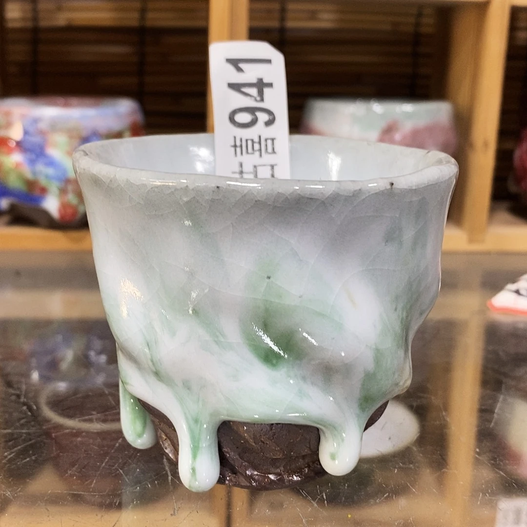 粗陶柴烧志野茶器