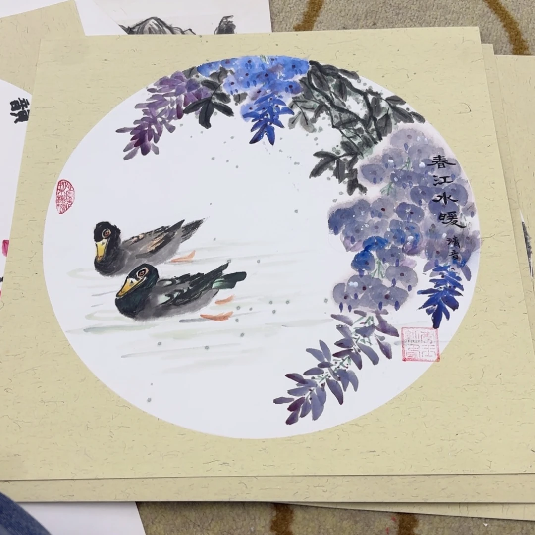 国画38-38卡纸作品童