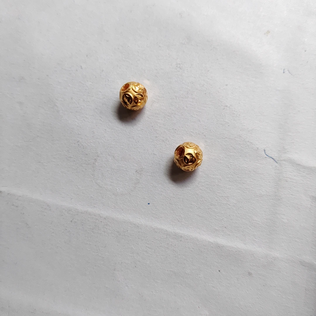 金元宝足金999貔貅珠子首饰