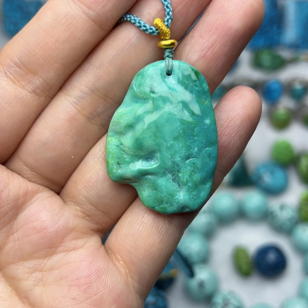 绿松石珠宝奇石未镶嵌