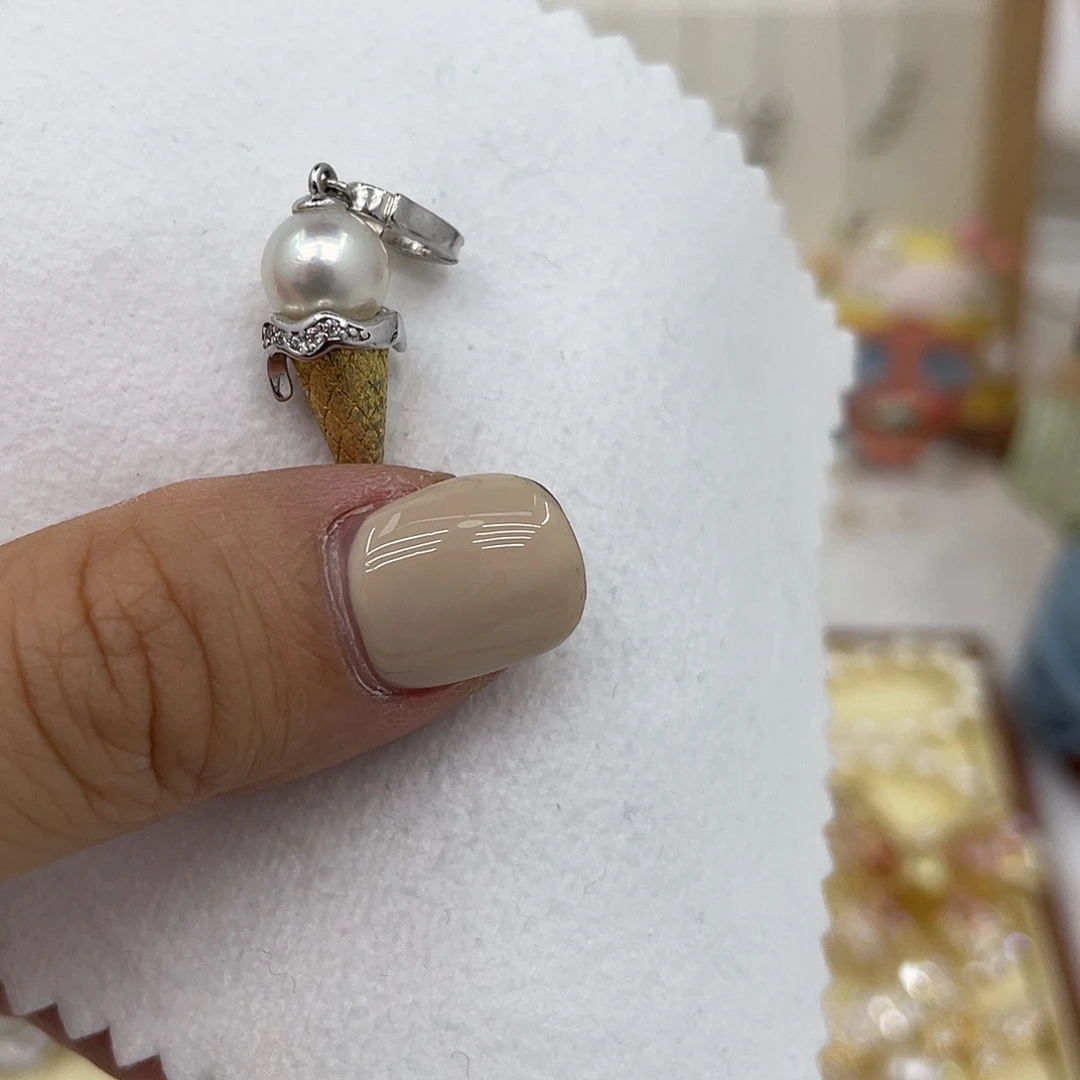 戒指银S925镶嵌海水珍珠