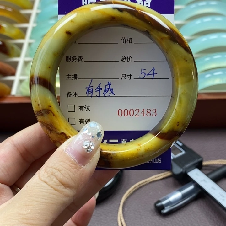 岫玉手镯未镶嵌手镯