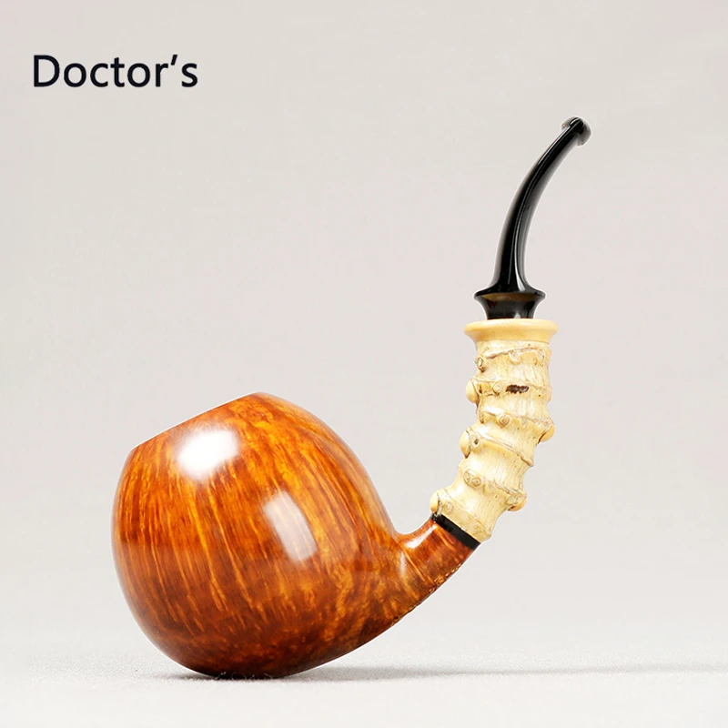 俄罗斯Doctor‘s 医生 三闪电 苹果弯竹节 3毫米  石楠木烟斗