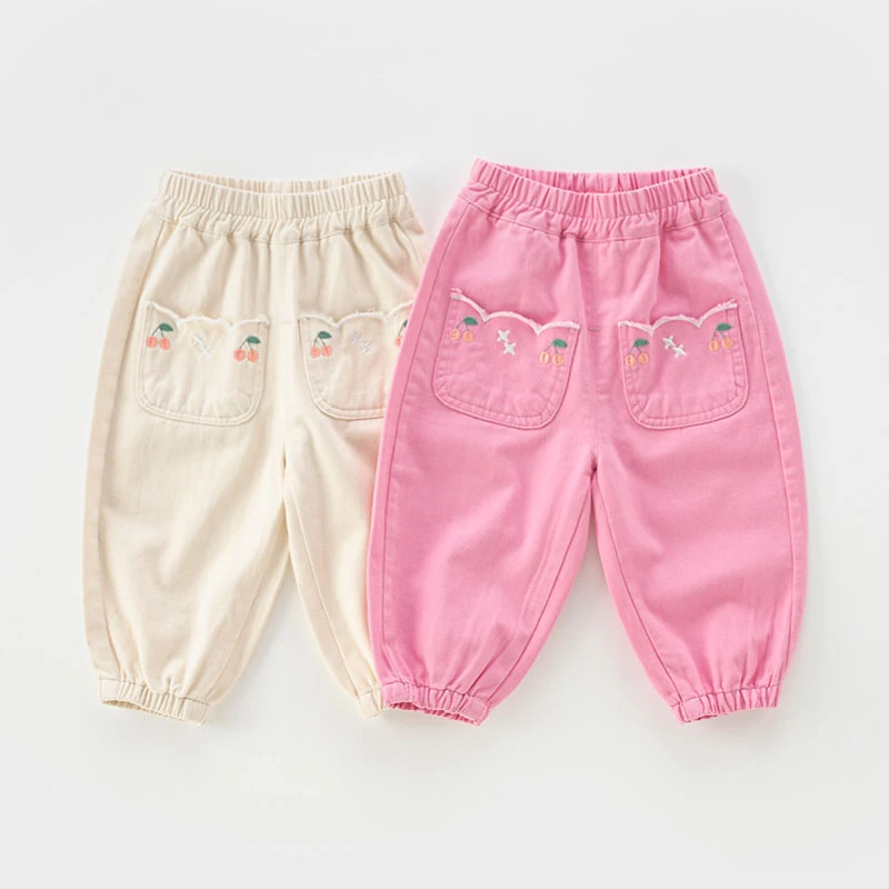 宝宝裤子春秋装可爱甜美女宝休闲裤0-4岁婴童收脚裤春季外穿6529