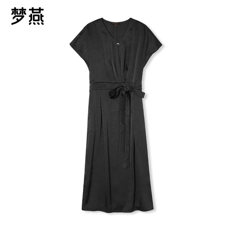 梦燕夏季女款时尚百搭气质大方宽松休闲舒适简约连衣裙BB02B5046