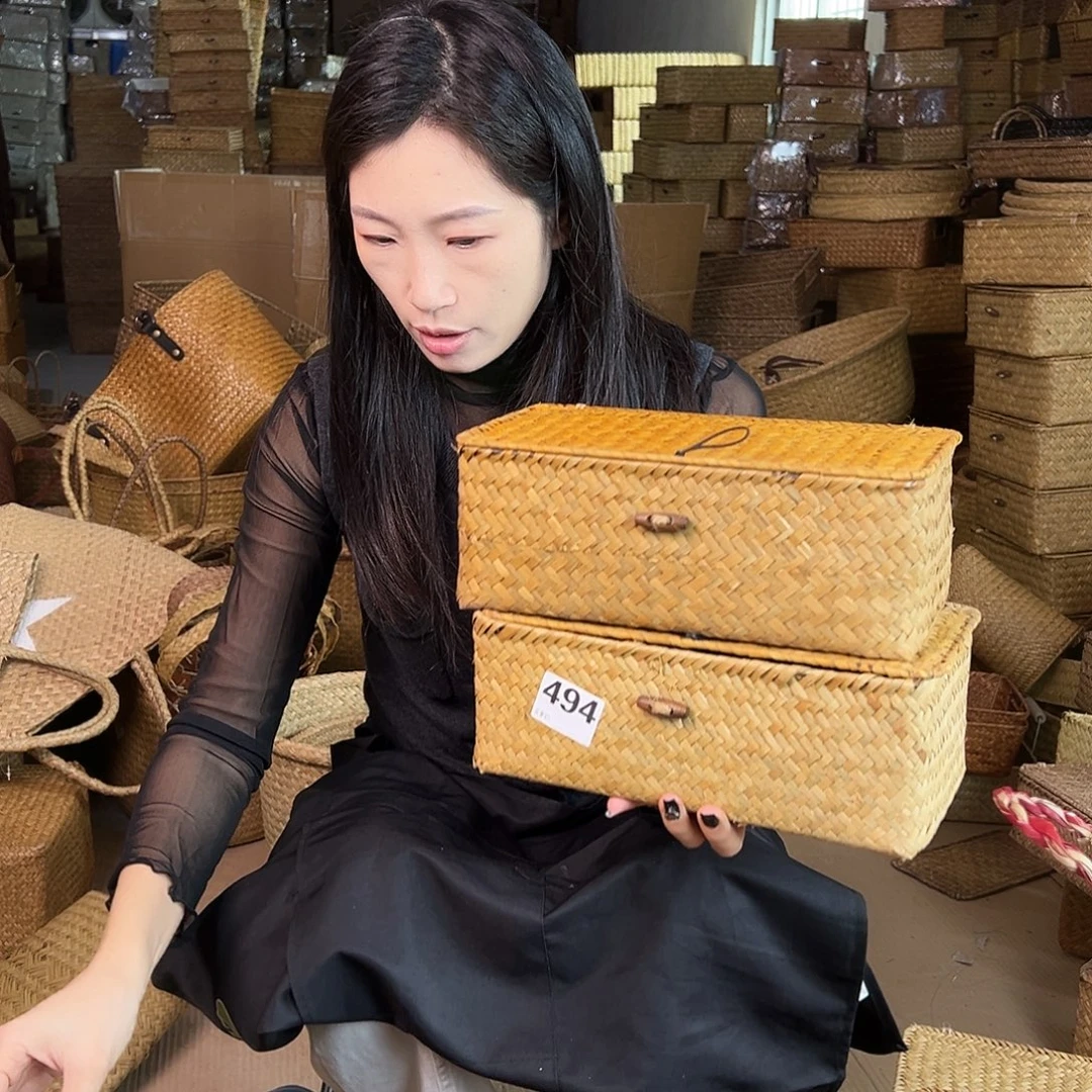 草编草编包/草编收纳盒微瑕疵