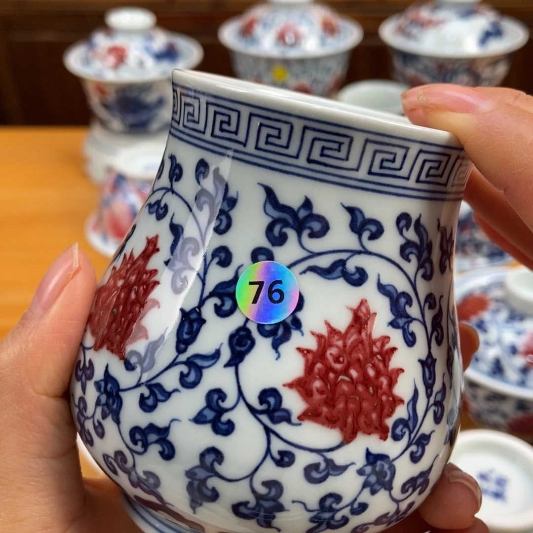 手绘现代茶具非古董