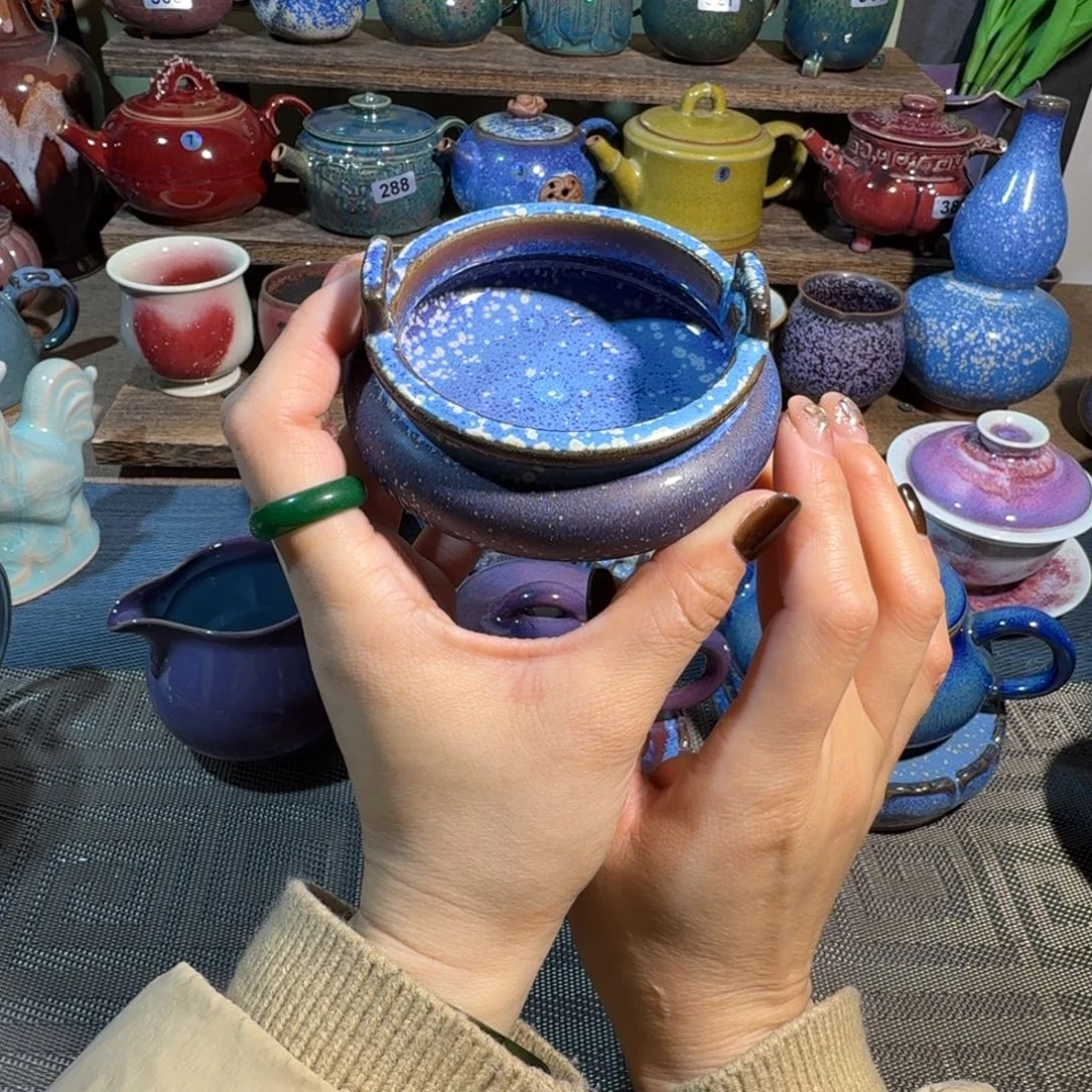 茗欣钧窑高温钧微瑕