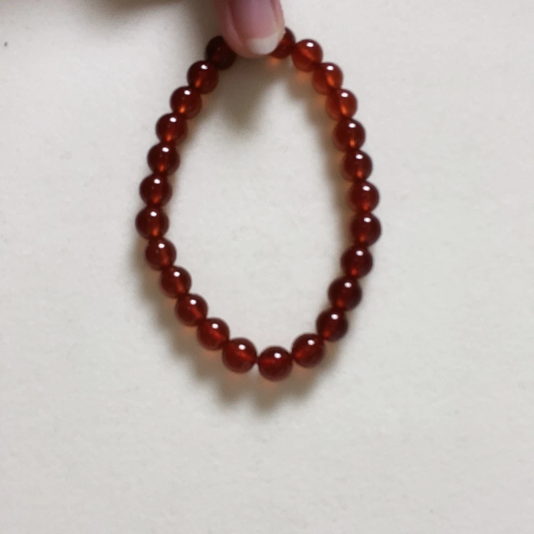 石榴石手串未镶嵌简单